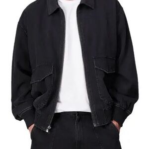 rag & bone Black Denim Jacket – Size Large